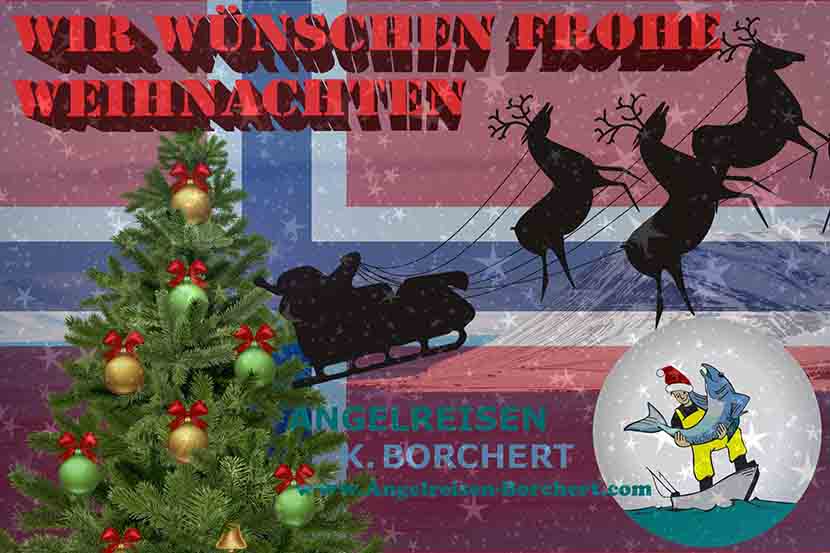 Frohe Weihnachten - God jul - Angelreisen K. Borchert